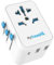 MyTravelPal Universal Travel Adapter with USB C | Worldwide Travel Adapter | UK Safety Standards | Universal Plug Adapter with USB-C | International Travel Plug For Europe, USA, UK, Australia