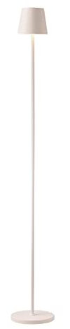 O’Bright Sandy- Cordless LED Floor Lamp for Outdoor/Indoor, Rechargeable, Water Resistant, Dimmable, Carry Light, Adjustable Height Stand Lamp for Patio, Living Room, Bedside, Table Night Lamp, White