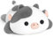 Mewaii Süßes Kuh Kuscheltier Plüschkissen für Kinder,Weiche 33 cm Kuscheltiere,Kawaii Plüschtier Kuh,Entspannungs und Dekorationskissen für Mädchen