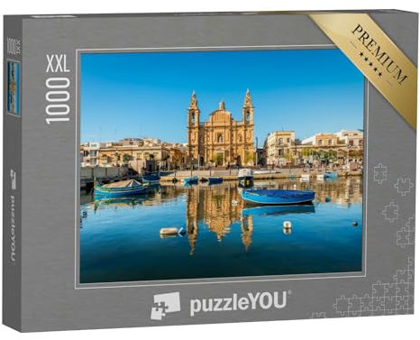 Puzzle 1000 Teile XXL „Kirche von Sliema auf Malta“ – aus der Puzzle-Kollektion Weitere Europa-Motive