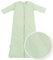 Meyco Baby Slub Schlafsack, Babyschlafsack (Schlummersack mit abnehmbaren Ärmel, atmungsaktiv, ideal für Sommer und Winter, 110 cm, 2,5 TOG), Soft Green