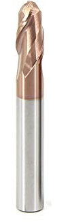 Schaftfräser,CNC Router Bits, R1,5 mm 2 Flöten HRC55 Kugelkopffräser Wolframcarbid-Schneidwerkzeug CNC-Fräser Fräser Fräswerkzeug (Farbe: R1,5X4DX50L-2F, Größe: 5 Stück) (Color : R1.5x4dx50l2f, Size