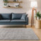Interiyou HOCHFLOOR_Teppich Hellgrau - Rechteckiger Teppich geeignet für Wohnzimmer, Schlafzimmer - Material: 100% Polypropylen, Maschinengewebt - Größe: 133x190cm