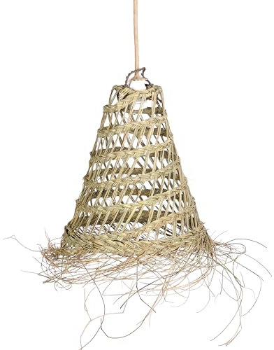 Bohome Living - Suspension Luminaire Rotin Salon, Chambre Adulte, Luminaire Naturel, Fait Main (XXS : Ø30 x H20cm)