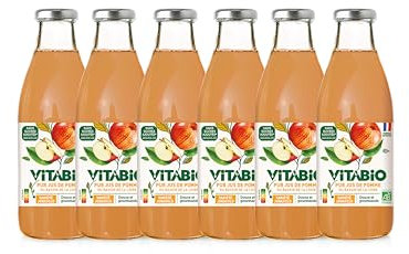 VITABIO - 100% Pur Jus - Pomme Jonagold - 750ml - BIO - Lot de 6