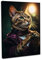 Hustling Sharks® Tierbilder auf Leinwand als XXL Wandbild Sir. Cat lV - Tierbilder im Hochformat, Katze Bild, Wandbild Tiere, Katze, Witzige Leinwand (70x105cm)