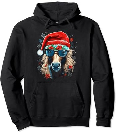 Norwegisches Fjordpferd, Weihnachten, Winterwunderland Pullover Hoodie