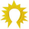 Tsffae Neuartiges Sonnen-Stirnband Für Kinder, Sonnenschein-Haarband, Gelbes Sonnen-Haarband, Halloween, Cosplay, Kostüm, Party, Kopfbedeckung, Haarschmuck Für Mädchen Und Jungen