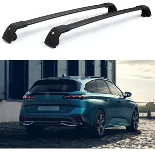 HJKJNBF 2 Stücke Dachträger, für Peugeot 308 SW 5 Door 2021-2023 Dachträger Gepäckträger Relingträger Dachgepäckträger Dachfahrradträger