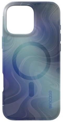 Incase Halo Schutzhülle für iPhone 16, Hydro Dip MagSafe, kompatibel mit Apple iPhone, 3 m Fallschutz, Schutzhülle mit Lanyard-Schlaufe, schlankes Design (Oil Slick Ocean, iPhone 16 Pro Max)