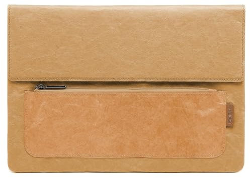 GAOCHY 13 Inch Laptop Sleeve for 13.6 Inch MacBook Air 13 M4 2025, MacBook Pro 13, 13 Inch iPad Air M3/M2, iPad Pro M4, HP Envy x360 13, 11.6 Inch Lenovo/Acer Chromebook, Washable Kraft Case