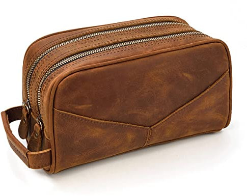 Große Clutch, Herrenhandtasche aus echtem Leder, mit Reißverschluss, Lange Brieftasche, Business-Telefonhalter für Herren, Organizer (Farbe: B, Größe: 11,5 x 25 x 14 cm)