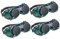 Angoily Uv-schutzbrille 4 Stück Brille Einstellbar Gläser Schweißlinse Tücher Schweißschild Klarer Augenschutz Für Visiere Plastik Dark Green Schutzbrille Für Schleifmaschinen