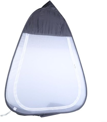 Kompaktes buddhistisches Meditationszelt, einfach zu tragen und aufzubauen, für Entspannung und Achtsamkeitspraxis (grau)