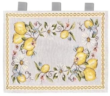 IL BOTTEGONE Copriforno Cucina Universale Cinigliato Copertura Decorazione Forno Made in Italy (Limoni)