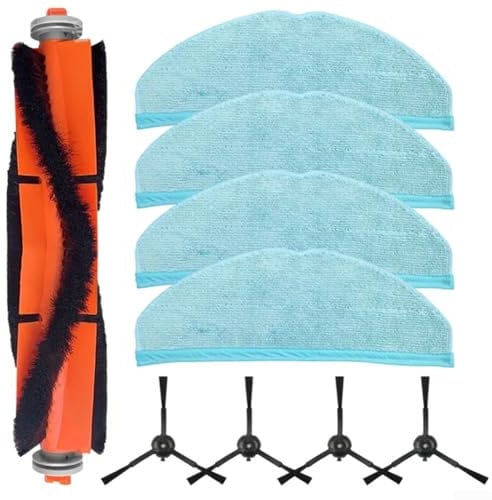 ComfyHarbor Main Brush for HomeRun Vacuum Robot 7000 Series, Side Brushes & Mop Cloths, (Compatible with XU7100/01, XU7100/02, XU7000/01, XU7000/02, XV1472/00, XV1470/00, for Karcher RCV 5)(B)