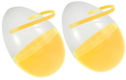 TOPPERFUN 2stück Jumbo Ostereier Mit Griff Plastikeier Zum Befüllen Für Osterdekoration Große Füllbehälter in Gelb Für Junge Mädchen Und Festliche Anlässe
