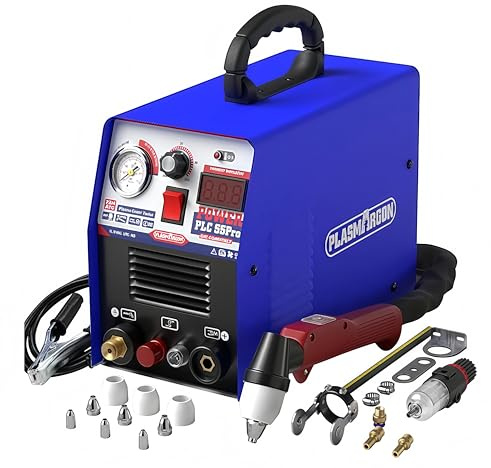 Plasmaschneider 220V 55A, HF Non-Touch Pilot Arc, 20 mm Max Schneiddicke, 15 mm Sauberer Schnitt (PLC55P)