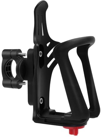 EXFU Porte-bouteille de vélo, porte-gobelet, moto, réglable 55-85 mm, pour VTT, moto, vélo électrique, Noir, Polycarbonate