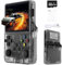 R36S Console de jeu vidéo portable rétro, écran IPS 3,5 pouces, lecteur vidéo, carte TF de 64 Go, plus de 10 000 jeux, console de jeu rétro, avec système Linux Open Source - Violet