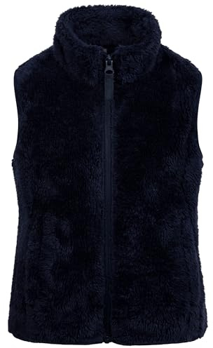 Trespass Kids Fleece Gilet Porru - 2 Welt Pockets, Binding Detail at Armholes and Hem, Knitted Shell, 100% Polyester