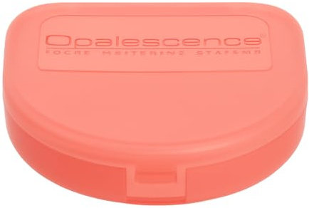 Soulgoods Opalescence Aufbewahrungsbox | Farbe rot | für Zahnschienen, Aligner & Knirscherschienen | Whitening Schienen Etui, flaches Design