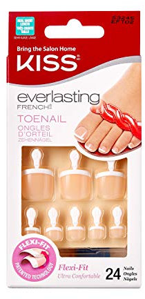 Kiss Products Everlasting French Toenail Timeless Kits, 0.07 Pound by Kiss