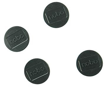 Nobo Magnetic Whiteboard Magnets, 30 mm, Pack of 4, 1901448, Coloured