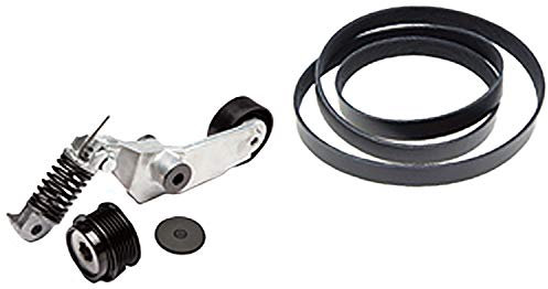ACDelco 39068K1 Profi Keilrippenriemen Set mit Spanner und Lichtmaschine Entkoppler Riemenscheibe