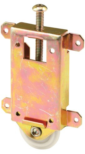 Prime-Line N 6963 Mirror Door Roller Assembly, 1-3/8 In. Roller, Steel Housing, Concave Plastic Wheel (Single Pack)