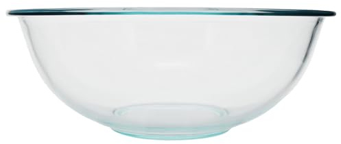 Pyrex 326 4-Quart Glass Mixing Bowl - Made in USA | Thermal Shock Resistant | Clear Design | Mixing And Serving Use | Easy Pour Spout | Dishwasher Safe