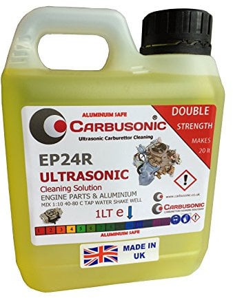 Carburettor Machine Parts Ultrasonic Cleaning Fluid Engine Parts Formula 1 LT suitable for all ultrasonic cleaning tanks Aluminium safe formulation double concentrate.