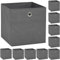 vidaXL 10x Aufbewahrungsbox Vliesstoff 32x32x32cm Grau Faltbox Regalkorb
