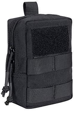 EXCELLENT ELITE SPANKER Molle Tasche Nylon Taktische Hüfttaschen Molle Klein Tasche für Camping Wandern Jagd(Schwarz)