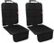 Car Seat Protector - Baby Car Seat Protector for Child Seats, Waterproof and Stains Resistant Seat Protectors with Thickest Padding - Universal Size - Mesh Pockets(Black, 2-Pack)