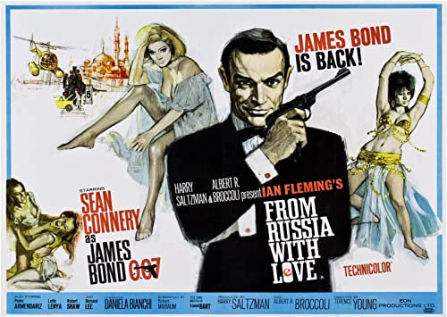 007: Liebesgrüße aus Moskau - From Russia with Love (1963) | US Import Filmplakat, Poster [59 x 84 cm]