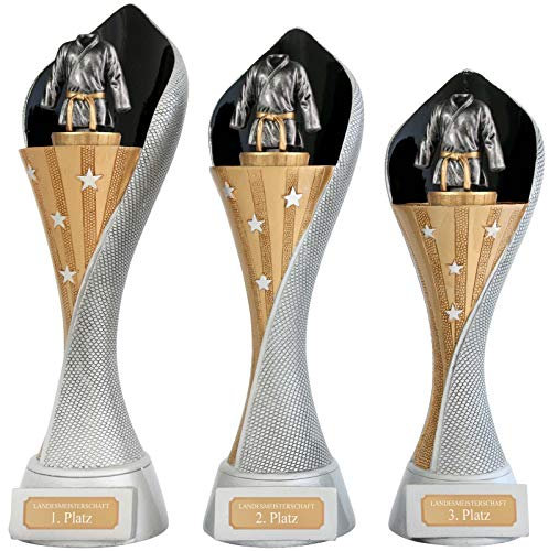 pokalspezialist Pokal Set Judo Kampfsport Serie AUXON mit Gravur