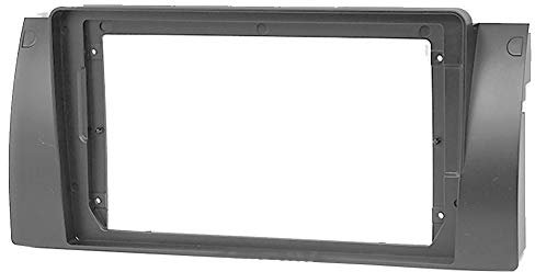 CARAV 22-041 9 Zoll Radio Blende Einbau Rahmen Adapter Einbauset kompatibel mit 5er Series E39 / X5 E53 Fascia Plate