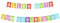 Libetui 3 Meter Girlande Alles Gute zum Geburtstag Dekokette farbige Pastell Partykette tolle Dekoration Party Kindergeburtstag Banner Pastellfarben