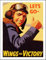World War Poster Wings GB UK USA WW2 WW1 Army Vintage Retro Man Cave Bar Pub Schuppen Neuheit Geschenk Aluminium Metall Blech Wanddekoration Schild