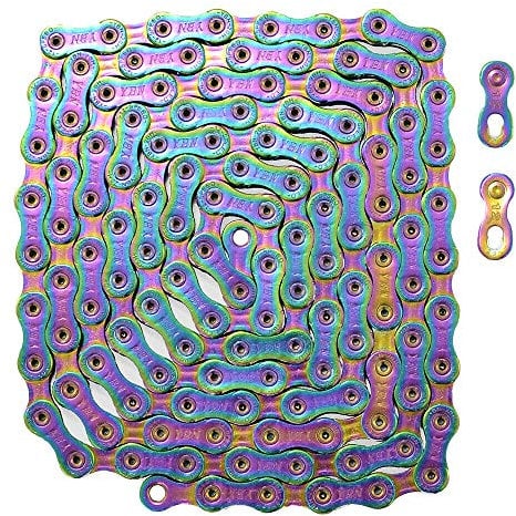 YBN 12 Speed Chain SLA1210-TIC 126 Link w/Power Lock for Shimano SRAM Campagnolo, RainBow, ST2207