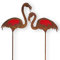 colourliving Gartenstecker Rost Flamingo Figuren 2 Stück Rost Deko Gartenstecker Deko Flamingo