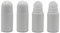 4Pcs 50ml/1.7oz Empty Refillable Plastic Roll On Bottles Deodorant Bottles Container with Plastic Roller Ball For DIY Deodorant Aromatherapy Perfume