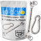 Toldoro® Sonnensegel Spanner Set - 4X Wantenspanner Edelstahl, Befestigung M6, 4 Karabiner 70mm - Für Abdeckplane oder Tarp