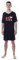 Peanuts Mens' Joe Cool Snoopy Classic Character Sleep Pajama Dress Shirt (Large) Black