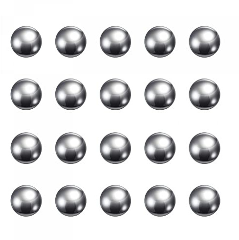 sourcing map 50 Stück 12mm Kohlenstoff Stahl Lagerung Kugeln Präzision Poliert