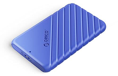 ORICO 2.5 Inch SATA to USB 3.0 External Hard Drive Enclosure for 2.5'' SATA III HDD and SSD with UASP Compatible for Windows Mac OS, Tool Free, Blue, usb3.0 - bl