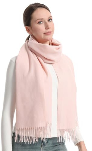 lifwimner Pashmina Schals Damen Winter Warme Stola Tücher für Damen Schal Fur Abendkleid Festlich(Rosa)