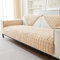 GKXLH Sofa überzug Waschbar - Neue Weiche Flanell Sofa Cover, rutschfeste Sofabezug 2 3 4 Sitzer Couch überzug Sofaüberwürfe für Sektionssofa, Sofa Bezug L Form Möbelschutz (Helles Kamel, 70x90cm)