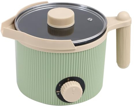 TOAUTO 1,4 kg grüner Wachsschmelztopf Handkerzenschmelztopf mit Zwei Leistungseinstellungen, einfaches Ausgießen, Antihaftbeschichtung für Kerzen, Heimwerker, Hobbyisten